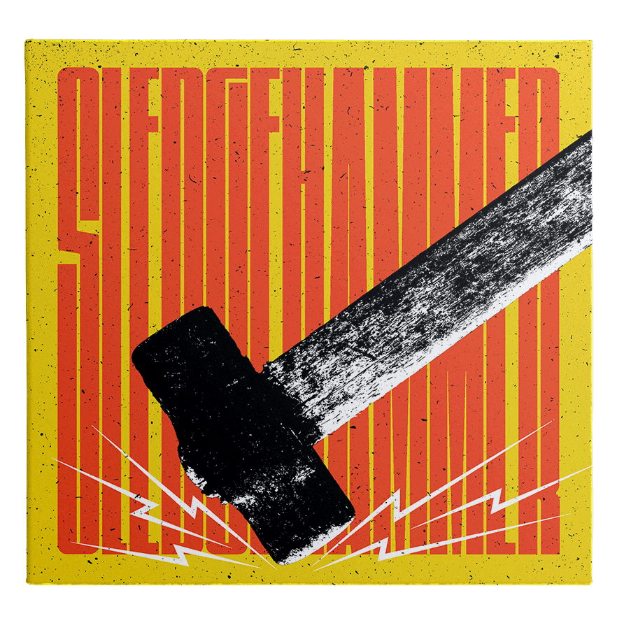 Sledgehammer by Peter Gabriel. Alternative cover design by Marta Ryczko