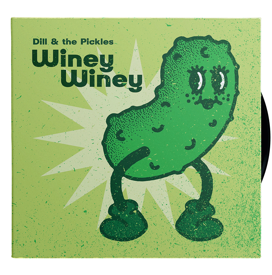 Winey Winey by Dill & The Pickles. Alternative cover design by Marta Ryczko